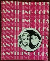ANYTHING GOES - GINGER ROGERS / SID CAESAR THEATRE PLAY PROGRAM - MINT M... - $15.00