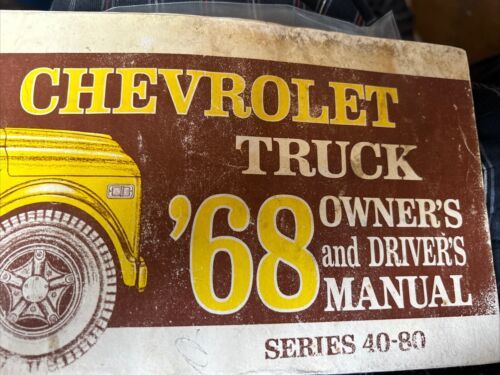 Originale 1968 Chevrolet Camion Owner&#39;s E Driver&#39;s Manuale Serie 40-80 - $10.62