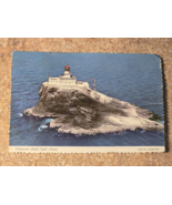 Tillamook Head Lighthouse Oregon-Ocean Sea Beach View-Postcard-RPPC-Clau... - $10.07