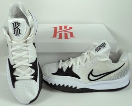 Nike Kyrie Low IV 4 DA7803-100 White &amp; Black Basketball Shoes - Men 13/W... - $193.49