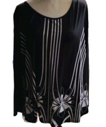 New Rosegal Plus Size Black &amp; White Top Blouse 5X - $302.26 MXN