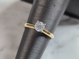 Womens Vintage Estate 14k Gold Diamond Engagement Ring 2.1g E6166 - $990.00