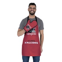 Personalized Atlanta Falcons NFL Team BBQ Grilling Apron &amp; Mitt Set - £26.70 GBP+