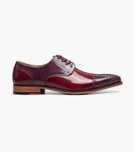 Stacy Adams Palmento Modified CapToe Oxford Dress Shoes Burgundy Multi 25740-641 image 7