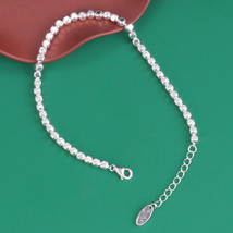 S925 Sterling Silver Cube Beads Bracelet,Gifts For Her,Birthday Gifts - £22.85 GBP