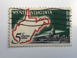 1963 5c West Virginia Statehood Stamp - $5.00
