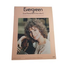Vintage Sheet Music Evergreen 1976 Barbra Streisand Piano Voice Easy Listening - £11.31 GBP