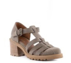 Seychelles latch key suede strappy heel sandals size 10 taupe sfs - £46.58 GBP