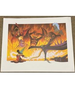 Disney LE #220/1500 Fantasia Art Print Cast Member Exc Mickey Scar Jafar... - £370.16 GBP