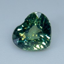 Natural Green Sapphire | Heart Cut | 5.90x5.23 mm | 1.02 Carat | Loose Sapphire  - £539.56 GBP