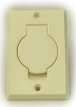 Central Vacuum Cleaner Almond Auto Inlet Door Assembly 06-0619-74 - $6.31
