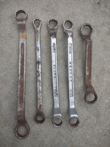 Double Box End Offset Wrenches Assorted Lot Of 5 - $24.47