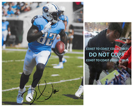 Delanie Walker signed Tennessee Titans football 8x10 photo Proof autogra... - $59.39