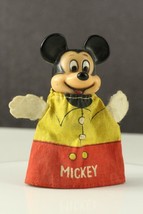 Vintage Walt Disney Productions Mickey Mouse Korea Finger Puppet Toy 3.75" Tall - £14.06 GBP