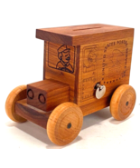 Vtg Wooden Postal Truck Bank-1991 Toystalgia - Music Box &quot;America The Be... - $30.39