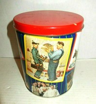 Vintage Norman Rockwell Montage Puzzle 700 Piece In Collectible Tin 12&quot; ... - £19.98 GBP