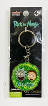 Rick Morty Metal Keychain Portal Adult Swim Key Chain Officially License... - $7.91