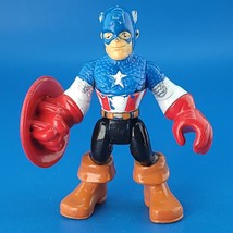 Fisher Price Imaginext Marvel Captain America Mini Action Figure 2012 Ha... - $2.51