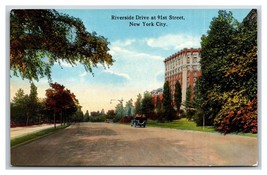 Riverside Drive at 91st Street View New York City NY NYC UNP DB Postcard O15 - £2.28 GBP