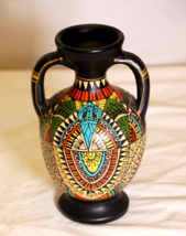 Decorative Clay Vase Abstract Pattern - $19.79