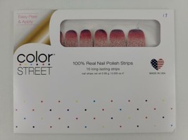 Color Street NUCLEAR FUCHSIAN Nail Polish Strips Pink Red Purple Ombre R... - £26.54 GBP