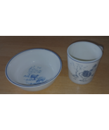 LITTLE BO PEEP UNBRANDED CHILD&#39;S CERAMIC SMALL BOWL &amp; MUG-EXCELLENT - $28.99