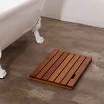 Log Color Spa Solid Teak Bathroom Shower Mat Bathroom Anti-Slip Mat - £69.83 GBP