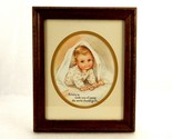 Framed Coby Print, &quot;A Baby Is God&#39;s Way Of Saying The World Must Go On&quot;,... - $29.35