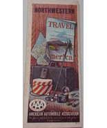 Vintage AAA Northwestern States Road Map 1962 - $6.84 CAD