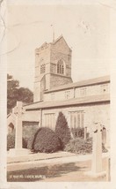 BOWNESS CUMBRIA ENGLAND~ST MARTIN&#39;S CHURCH~1910 REAL PHOTO POSTCARD - £5.39 GBP