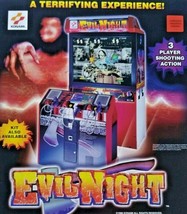 Evil Night Arcade FLYER Original NOS Video Game 1998 Art Horror Story Vintage - £19.06 GBP