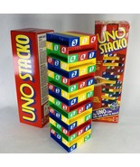 Incomplete Vintage UNO STACKO Game No Dice 1994 Mattel - $380.56 MXN