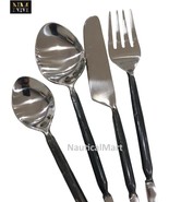 Rustic Flatware Fork Spoon Knife Hand Forged Dinner Set, Viking Cutlery,... - €24,89 EUR