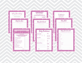 Baby Shower Games Bundle / Printable Baby Shower Games / Instant Download - £7.99 GBP