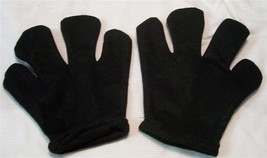 Black Heavy Cotton Glove Hands Halloween or Theatre Cos Play Hand Sewn U... - $130.08 MXN