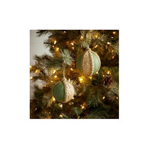 Woven Bamboo Ball Ornament (Set of 4) - $1,208.70 MXN