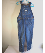 Vintage Oshkosh B&#39;gosh Overalls Vestbak Denim Jeans Polka Dot Size 4T Bo... - £31.38 GBP
