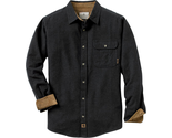 Men&#39;s Buck Camp Flannel, Heather Button Casual Shirt, Corduroy Cuffs, X-... - $56.16