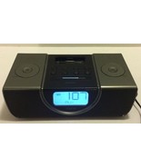 iHome iP42 iPhone iPod Alarm Clock Radio Black Audio Dock Aux No Remote - $665.43 MXN