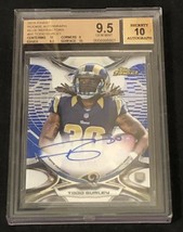 Todd Gurley Rookie Auto 2015 Topps Finest Blue Refractor 25/25 RAMS 9.5/10 - £165.47 GBP