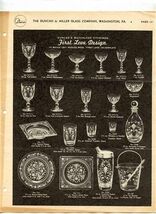 Duncan &amp; Miller Glass Company First Line Design to Match 1847 Rogers Bro... - $21.78