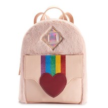 OMG Heart, Rainbow &amp; Hologram Pink Mini Backpack - £43.32 GBP