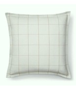 Ralph Lauren Thick Woven JULIANNE WINDOWPANE Sage 26&#39; x 26&quot; EURO Sham NI... - $48.99