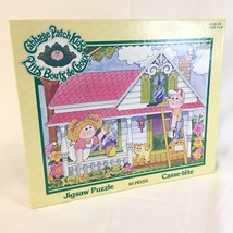 NEW SEALED 1980&#39;s Cabbage Patch Kids 60 Piece Jigsaw Puzzle House Spring Clean - $19.78