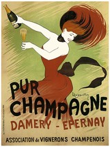 9652.Pur champagne.woman in red dress.drinking.POSTER.decor Home Office art - £13.66 GBP+