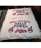 Lot Of 2 Vintage Cleveland Indians HOME SWEET HOME Rally Towel CHIEF WAHOO - $347.62 MXN