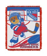 NY Rangers OFFICIAL NHL; &quot;Score Baby&quot;  36&quot;x 46&quot; Triple Woven Jacquard Throw - €30,23 EUR