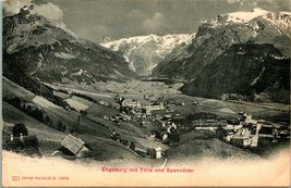 Switzerland - Engelberg mit Tillis Und Spannorter - Photoglob Co. Zurich Undiv - £10.27 GBP