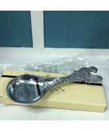 New Lenox Pewter Rooster With Leaf Vines Spoon Rest Orchard in Bloom 812930 - $64.44 CAD