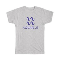 Aquarius : Gift T-Shirt Zodiac Esoteric Signs Horoscope Astrology - £19.97 GBP